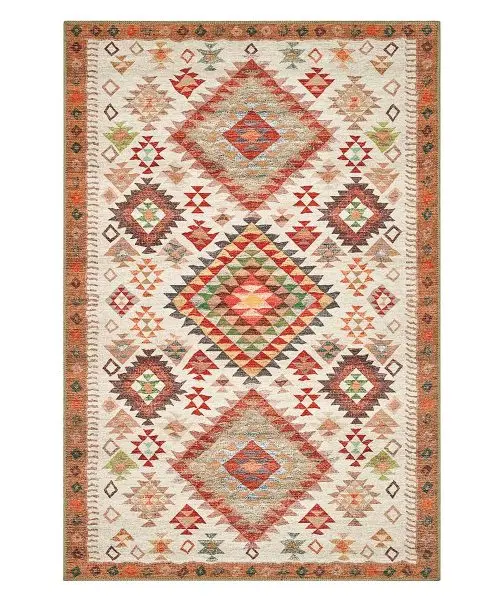 Tappeto Anatolia Kilim 02 stile orientale, lavabile e anti-scivolo