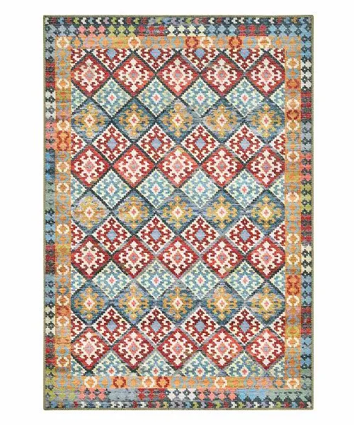 Tappeto Anatolia Kilim 07 stile orientale, lavabile e anti-scivolo