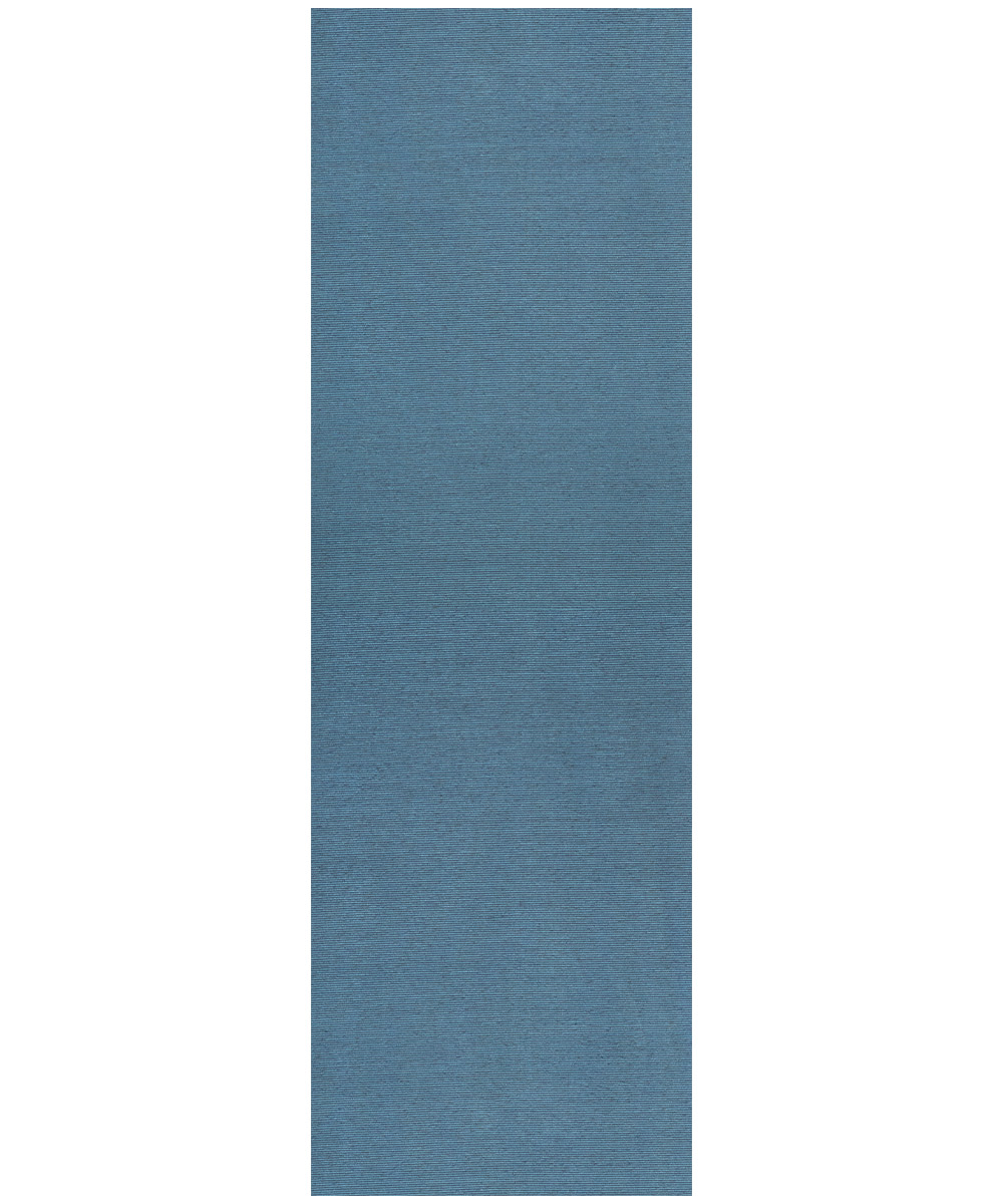 Tappeto passatoia tinta unita jeans blu azzurro, lavabile e anti-scivolo. Emozioni Essenziali di FInicop by Suardi