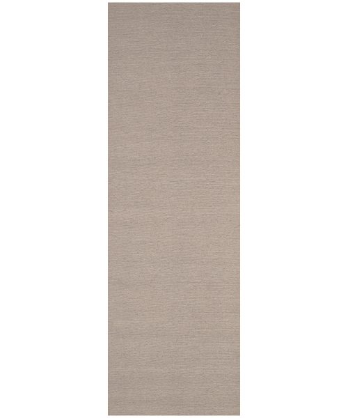 Tappeto passatoia tinta unita tortora grigio beige, lavabile e anti-scivolo. Emozioni Essenziali di FInicop by Suardi