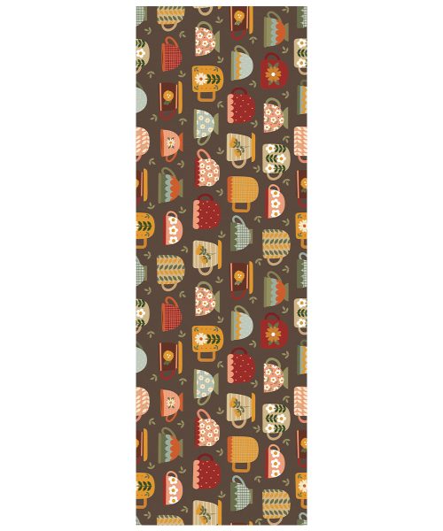 Tappeto Futura TeaParty disegno tazze pasticcini moderni multicolore passatoia cucina multiuso