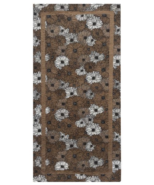 Tappeto passatoia cucina economica ZEFIRO MARRONE antiscivolo, resistente, lavabile in lavatrice