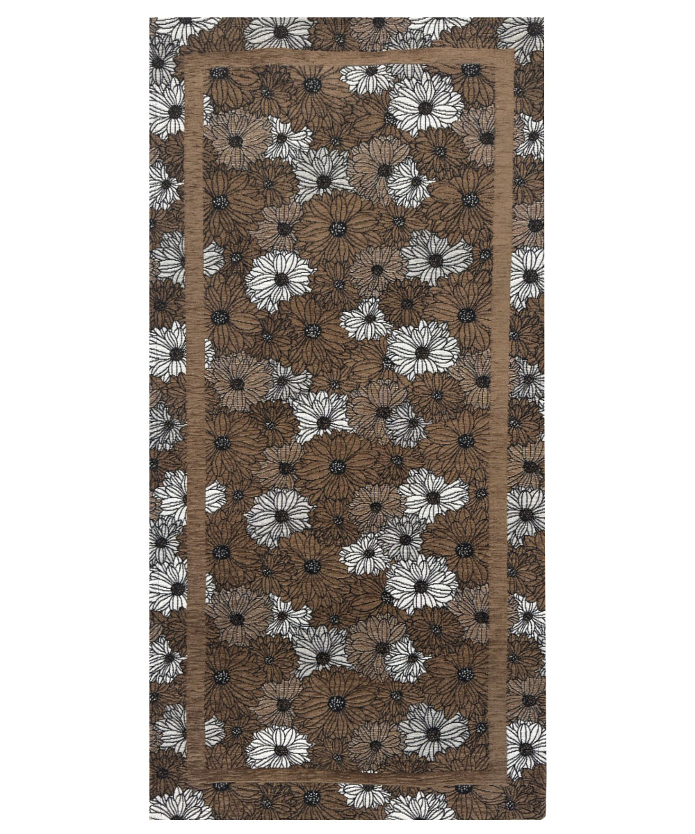 Tappeto passatoia cucina economica ZEFIRO MARRONE antiscivolo, resistente, lavabile in lavatrice