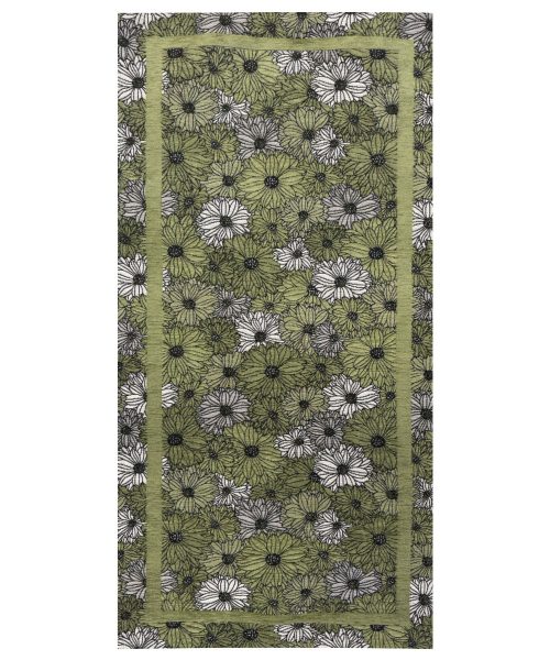 Tappeto passatoia cucina economica ZEFIRO VERDE antiscivolo, resistente, lavabile in lavatrice