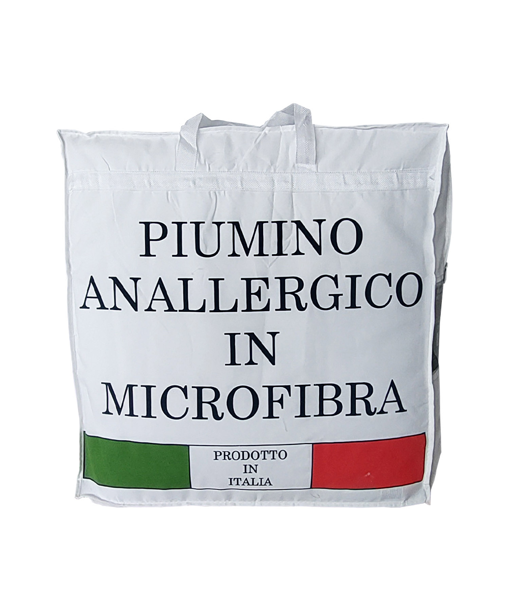 Sacca porta piumino letto 100% poliestere e made in Italy. ADAMELLO estivo 100 grammi. MONVISO invernale 300 grammi