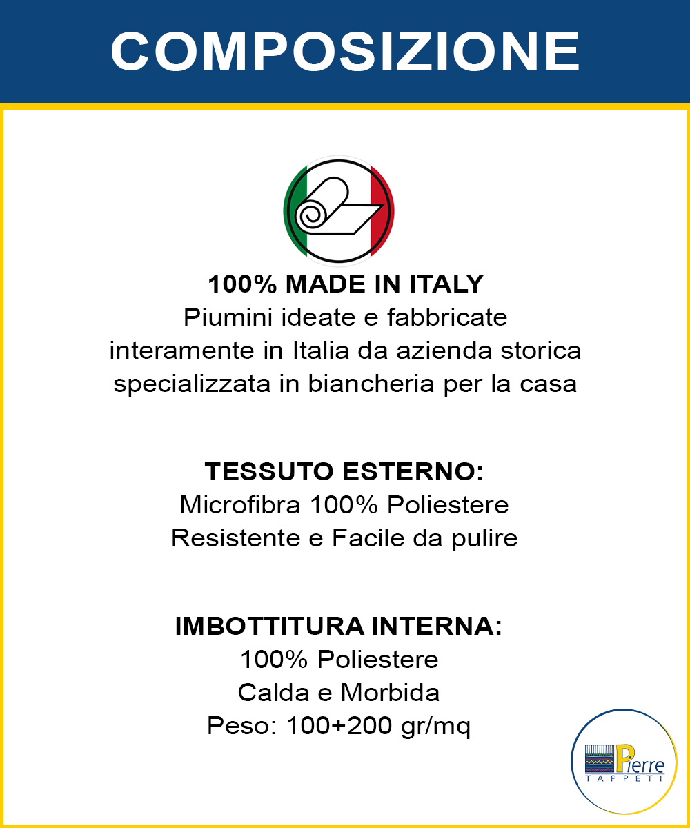 Piumino 4 stagioni 100+200 grammi DOLOMITI bianco - immagine 7