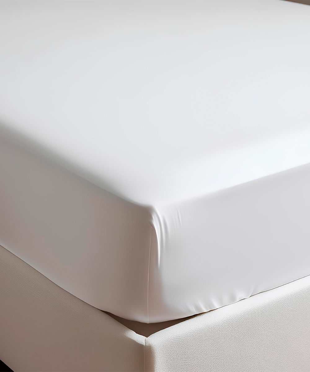 Completo Lenzuola Raso Bianco - immagine 4