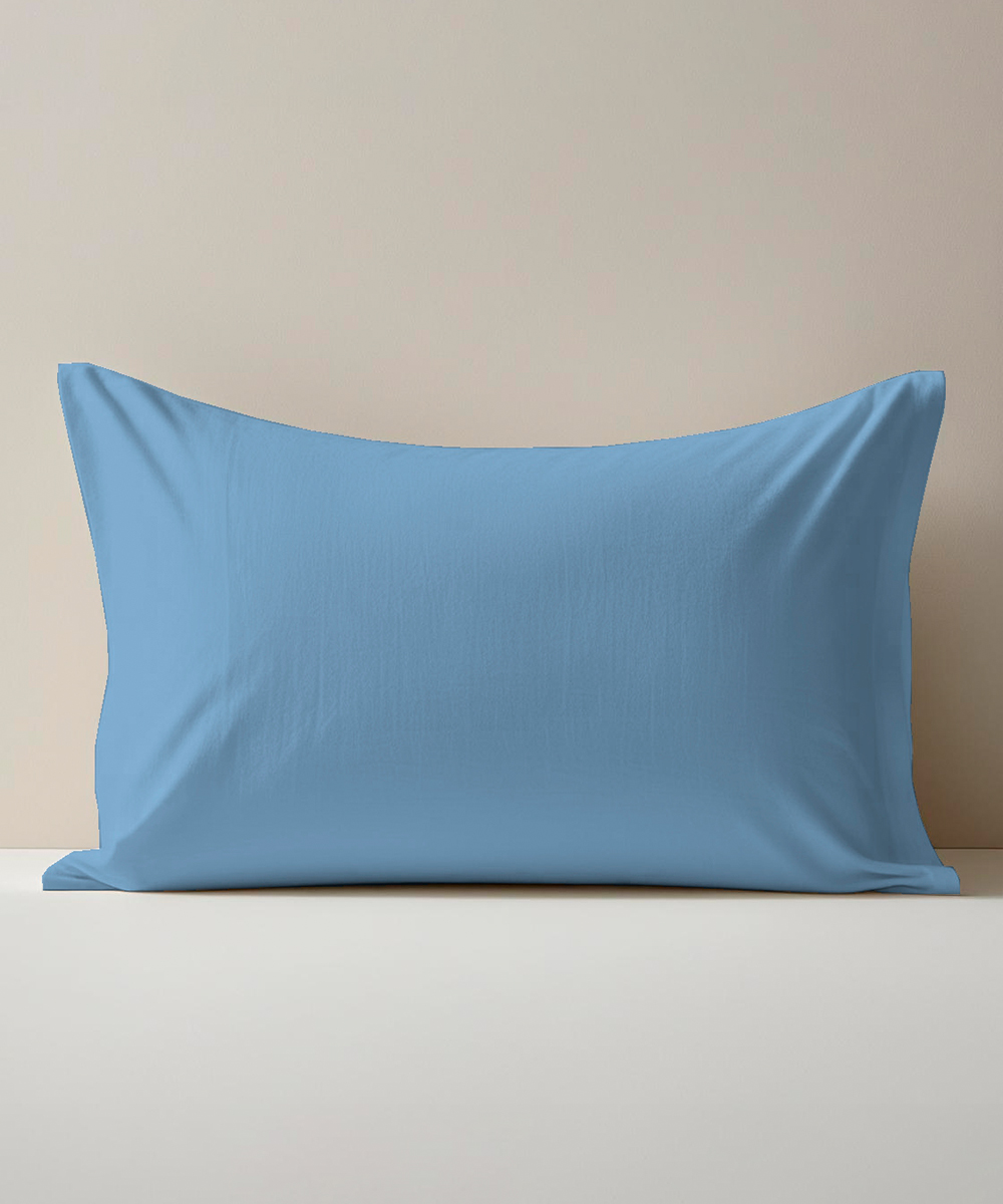 Completo Lenzuola Percalle Azzurro - immagine 4
