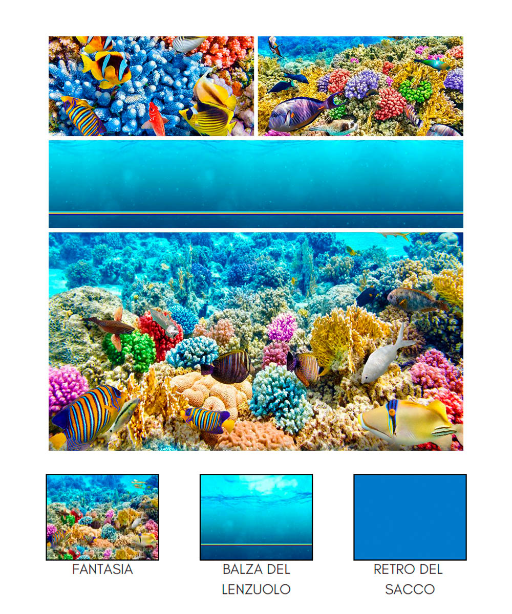 Completo Lenzuola Digitale Reef - immagine 2