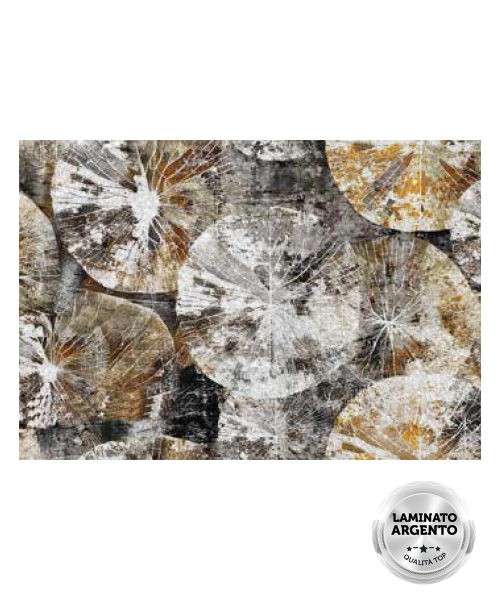 Tappeto passatoia su misura multiuso per cucina corridoio bagno, collezione SPRINTY SPACE disegno LUNA geometrico astratto antracite, beige