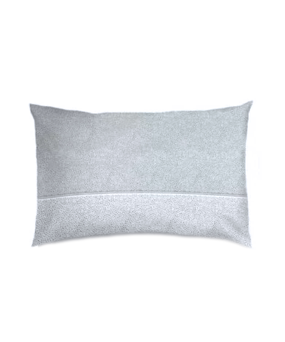 Federa Cuscino del Completo Lenzuola Living Class 7 Grigio. Motivo semplice a pallini / pois adatto a tutti i letti e le camere. 100% cotone e Misura matrimoniale.