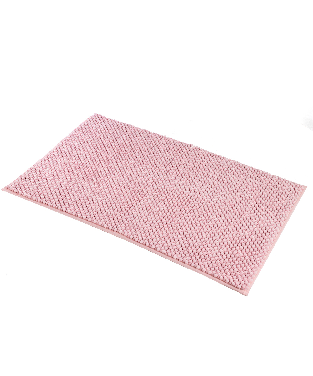 Tappetino bagno rosa in morbida microfibra poliestere assorbente lavabile asciugabile antiscivolo