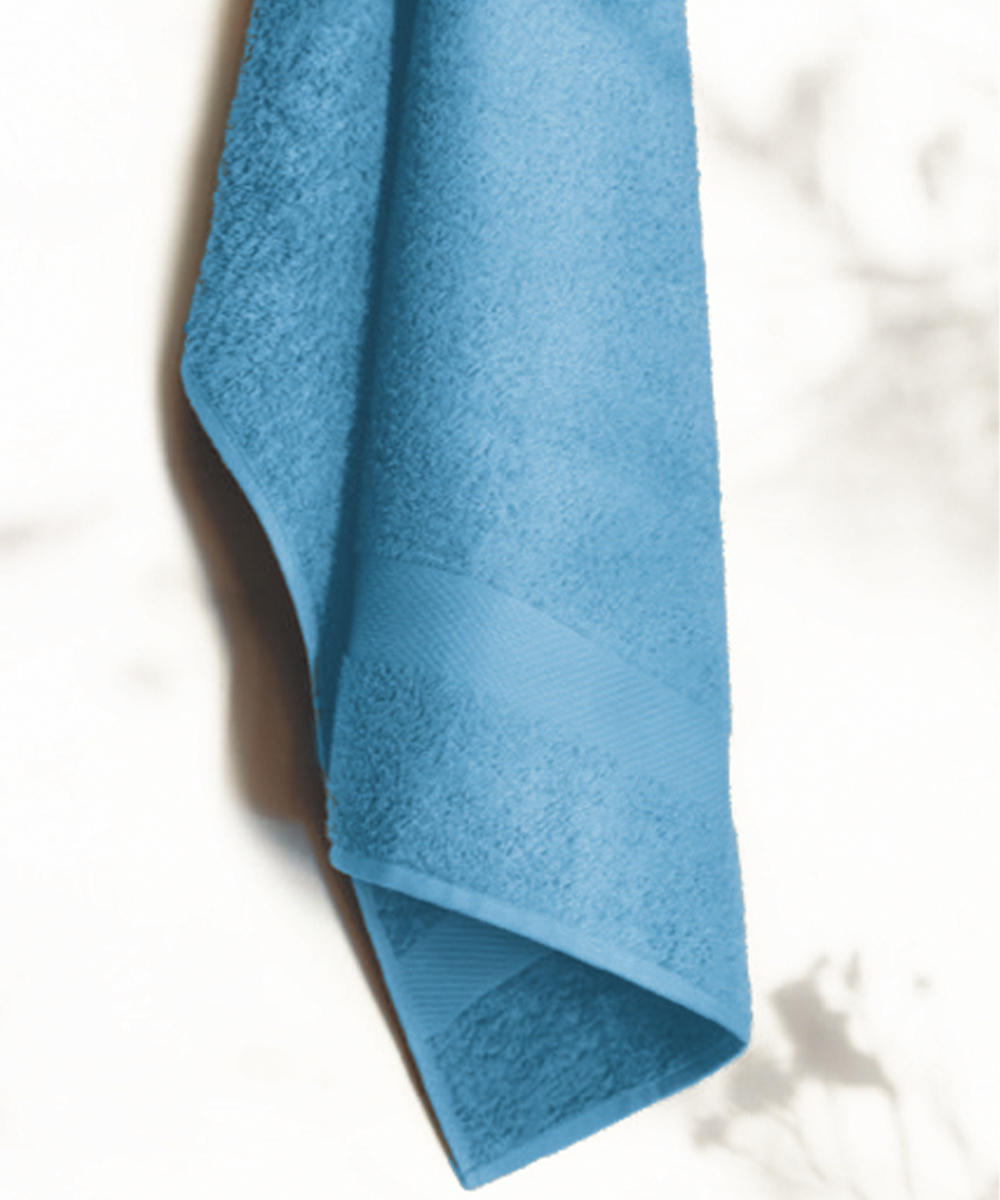 Salvietta bagno in cotone colore avio blu