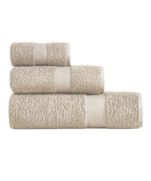 Asciugamani bagno in cotone colore beige