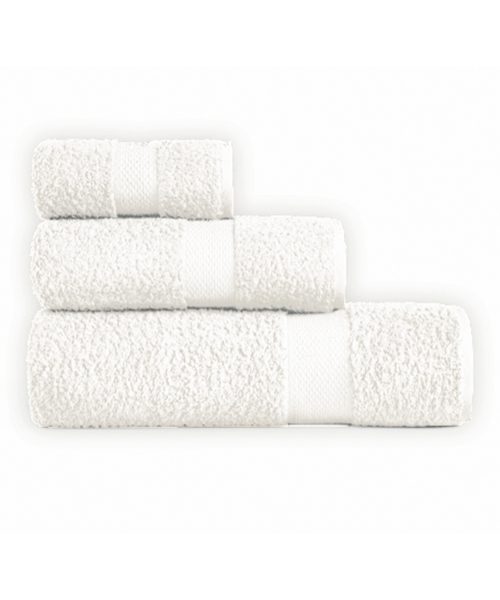 Asciugamani bagno in cotone colore bianco