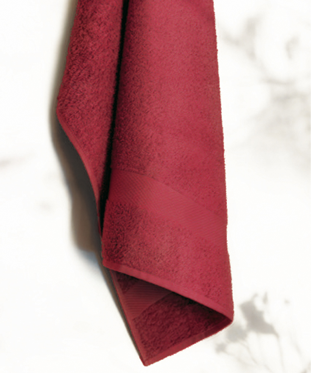 Salveitta bagno in cotone colore bordeaux