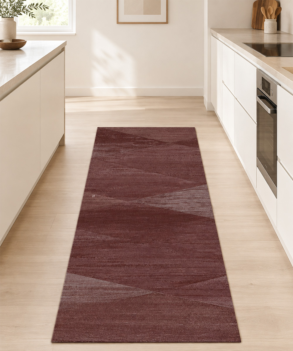 Cucina Tappeto passatoia cucina lavabile antiscivolo antimacchia SPRINTY ARAZZO ROSSO BORDEAUX