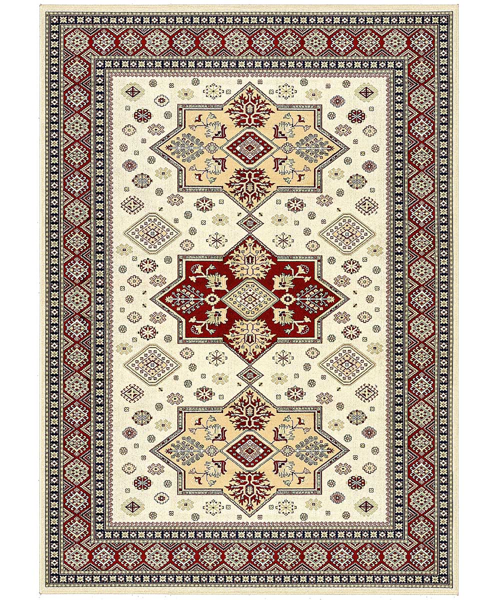 Tappeto Diamond 549 Crema Rosso