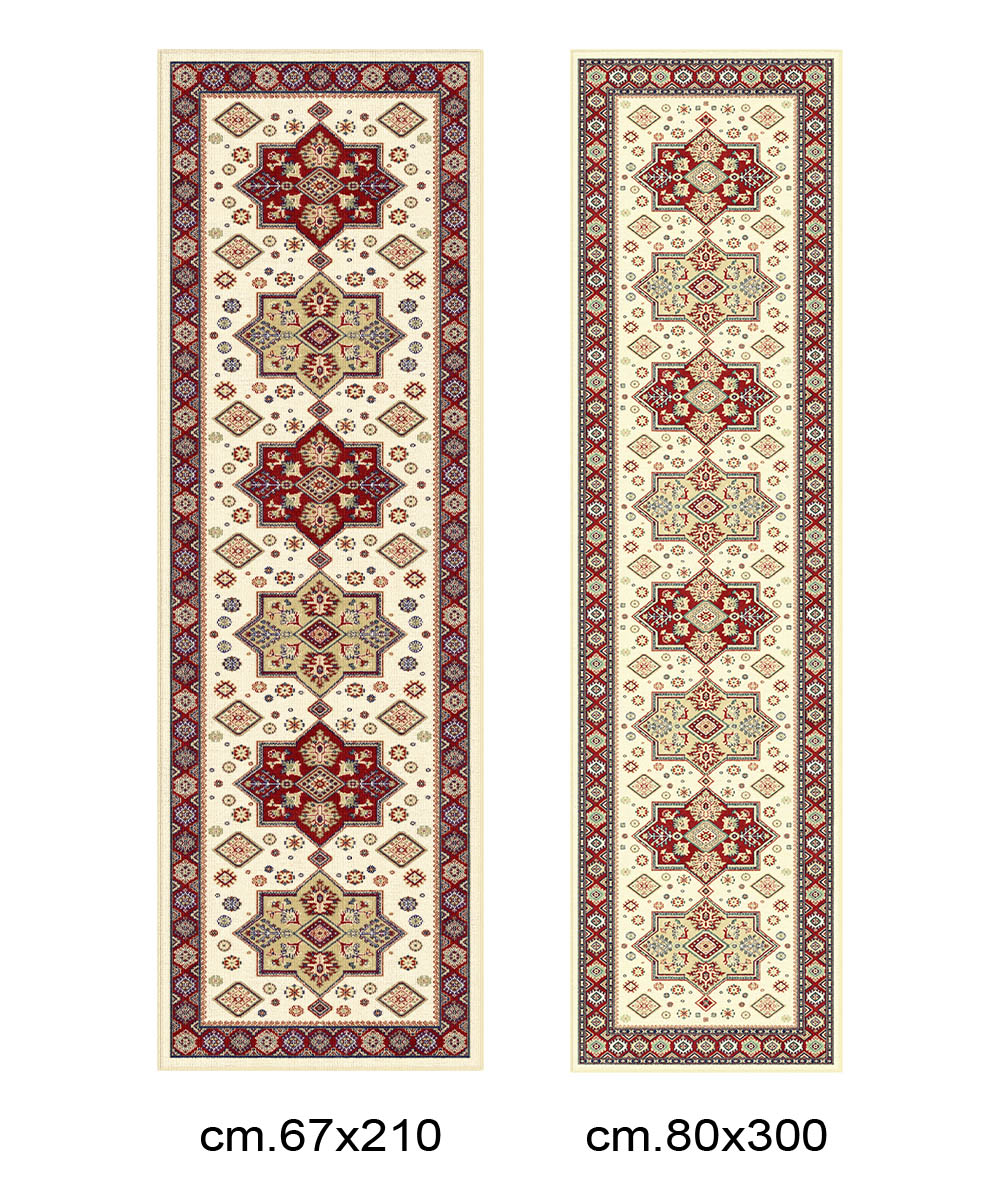 Tappeto Diamond 549 Crema Rosso - immagine 5