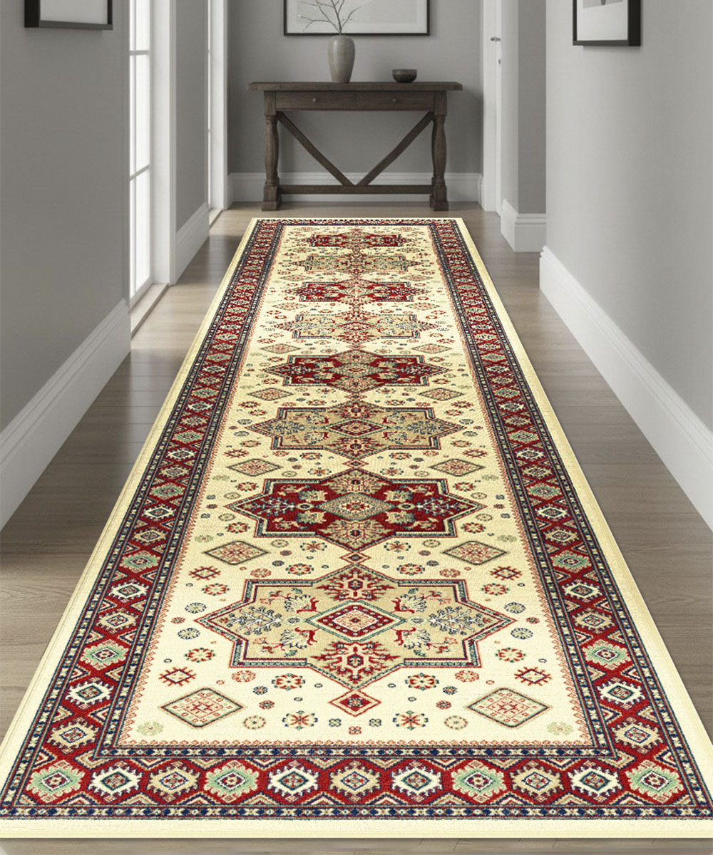 Tappeto Diamond 549 Crema Rosso - immagine 6
