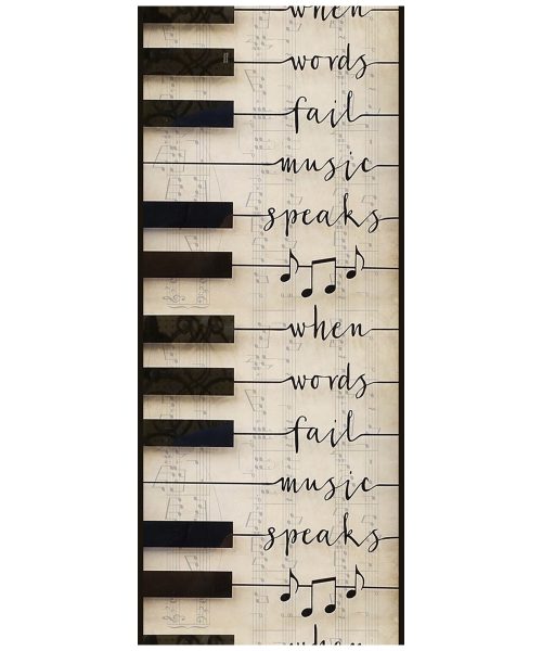 tappeto passatoia cucina multiuso antiscivolo su misura fantasia pianoforte